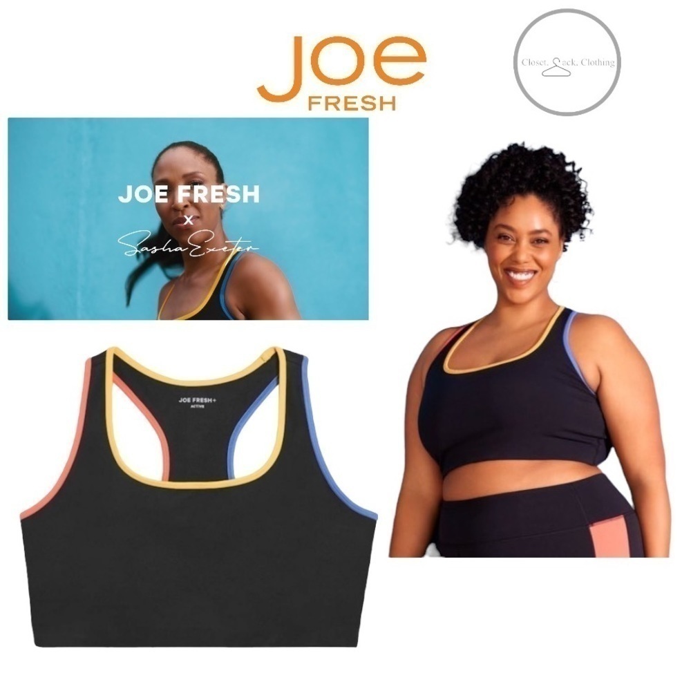 Joe FRESH X SASHA EXETER Sports Bra Size 1X NWT